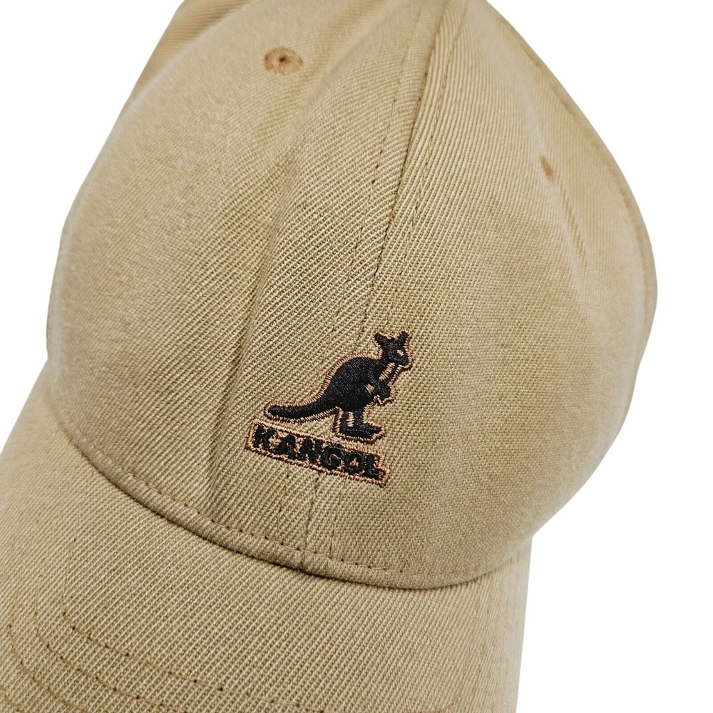 Kangol Baseball Cap Hat Khaki‎ Twill Adjustable Logo Casual Everyday S/M